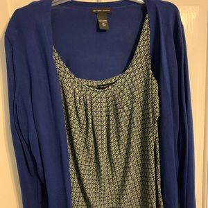 Tank and cardigan set